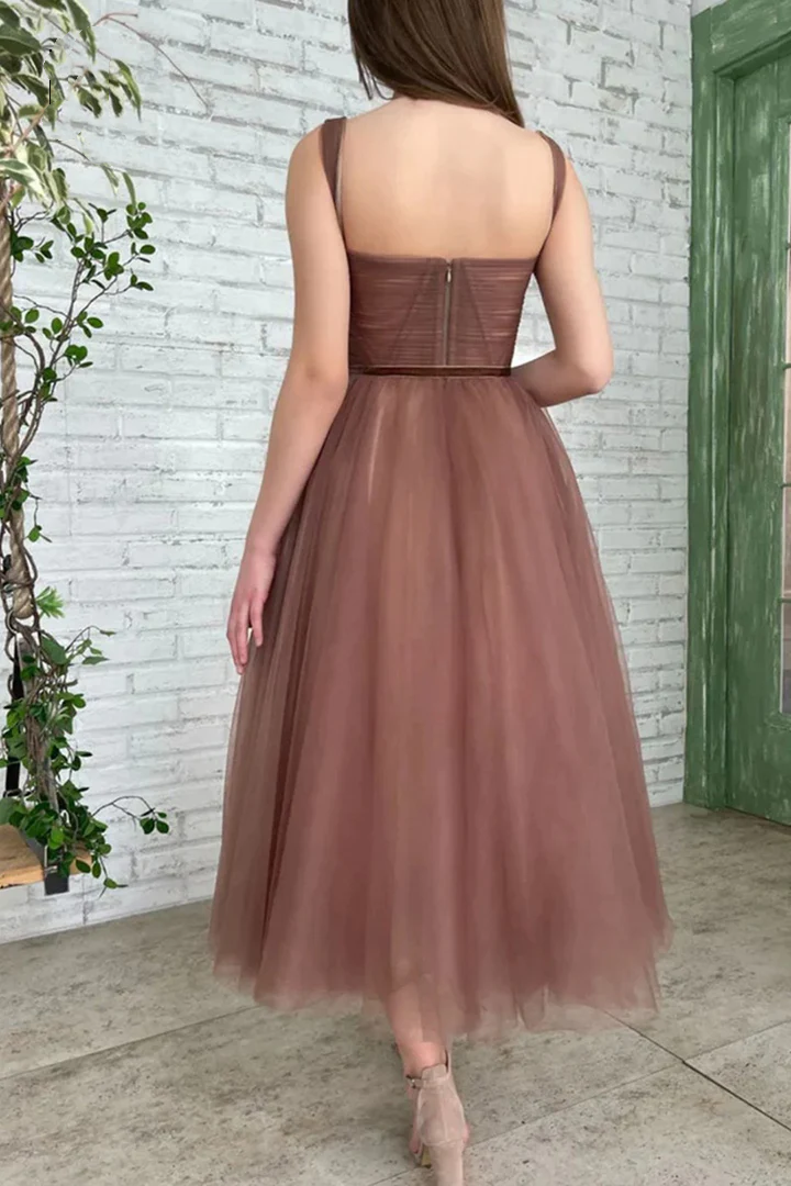 Scoop Newest 2023 Long Prom Dresses, Tea Length Evening Party Dresses, Couture Wedding Guest Dresses