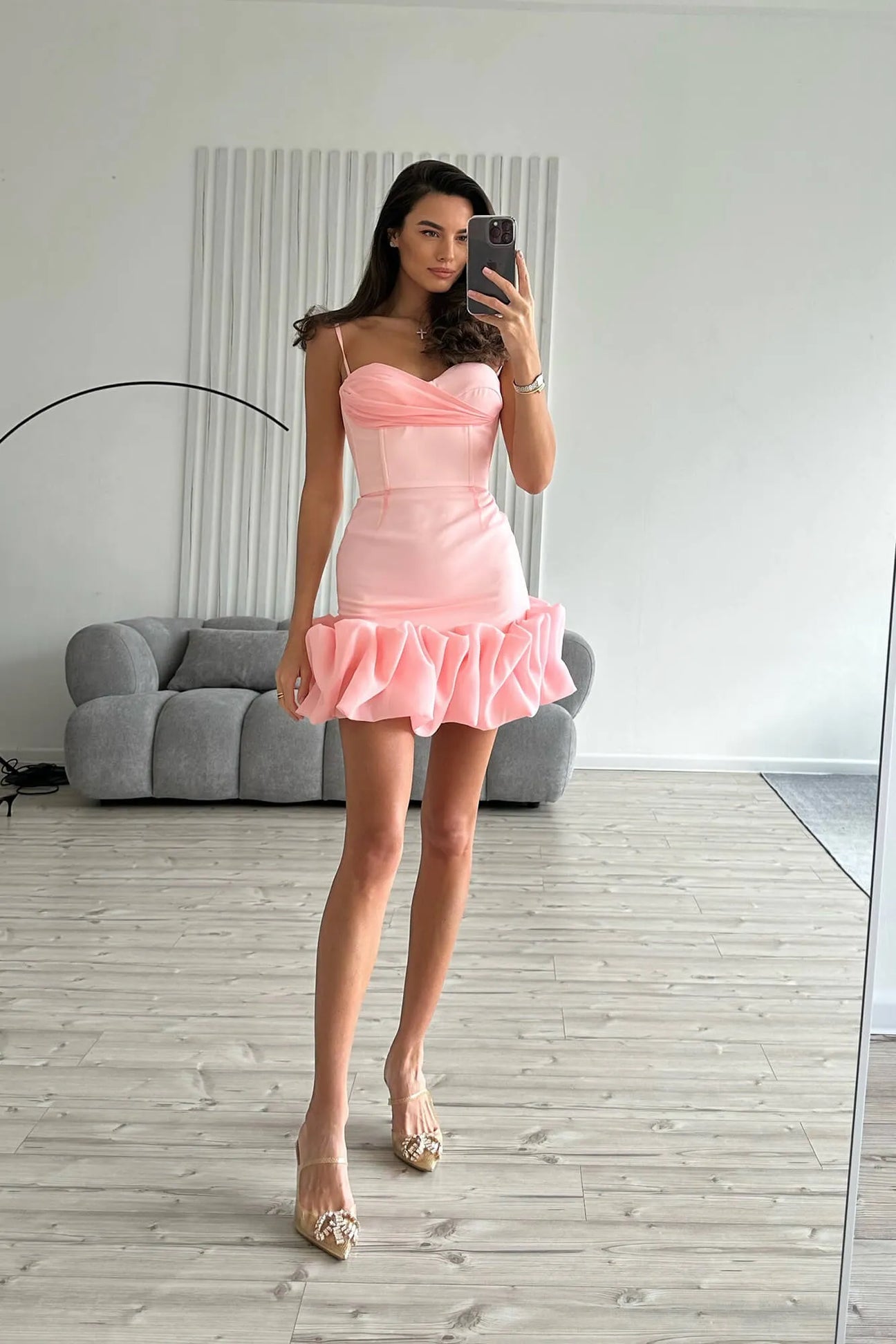 Sweety Pink Short Prom Dresses, Mermaid Mini Homecoming Prom Dressses, Newest 2023 Prom Dresses