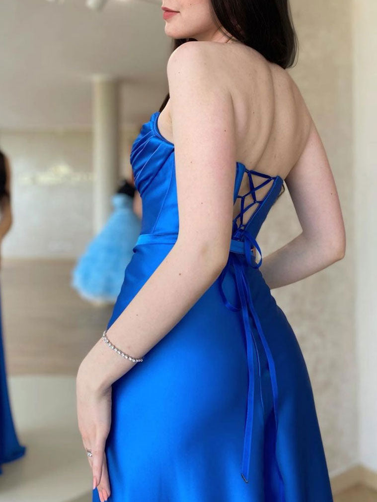 Strapless Newest 2024 Long Prom Dresses, Fashion Bridesmaid Dresses, Girl Graduation Party Dresses