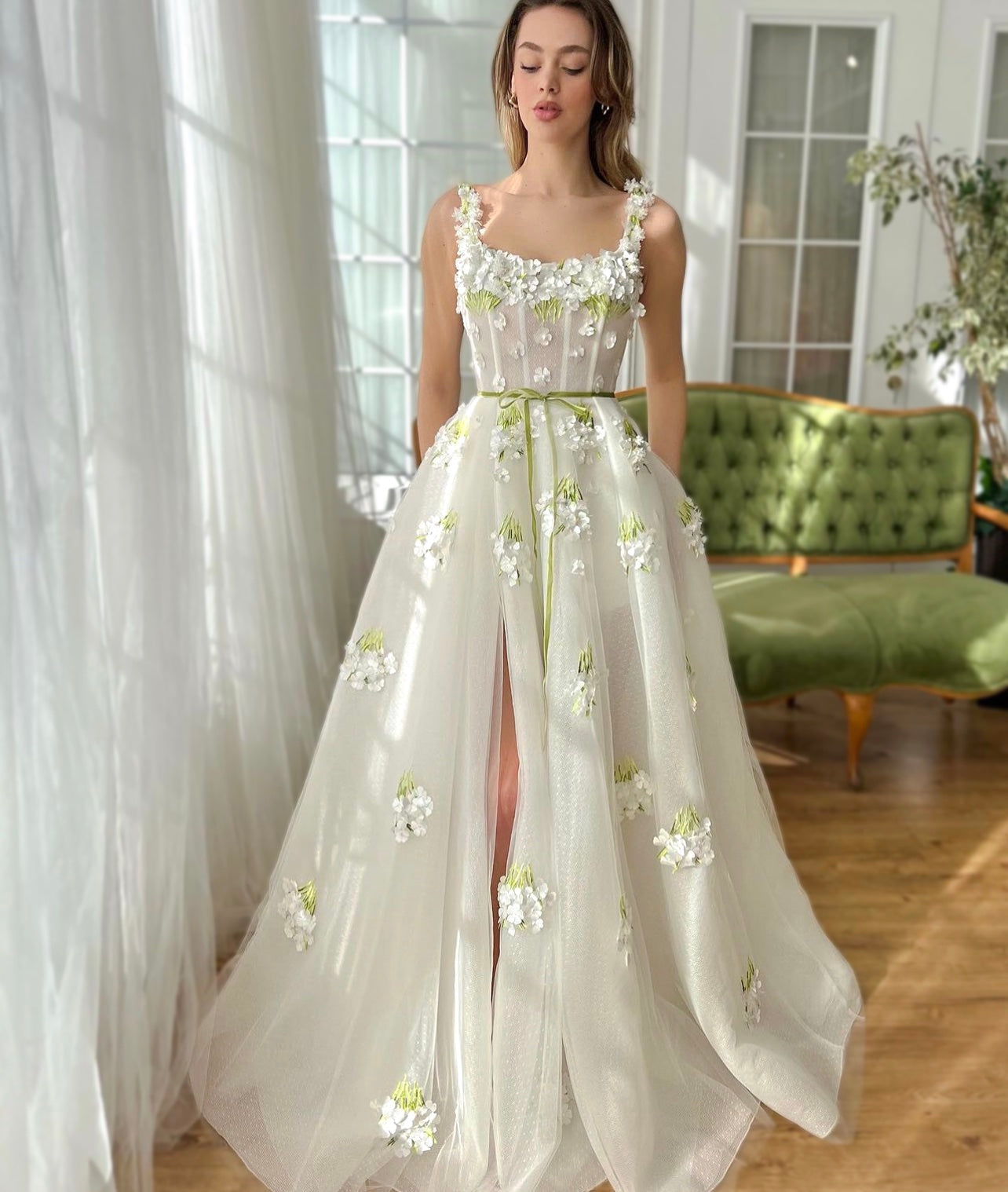 A-line Elegant Girl Graduation Party Dresses, Newest Long Prom Dresses, Elegant Wedding Guest Dresses