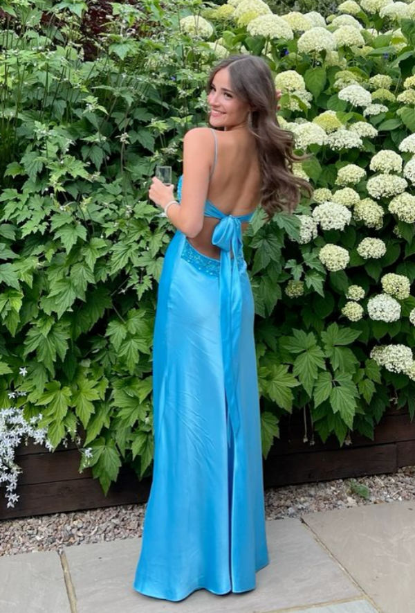 V-neck Newest Long Prom Dresses, Evening Party Prom Dresses, Wedding Bridesmaid Dresses