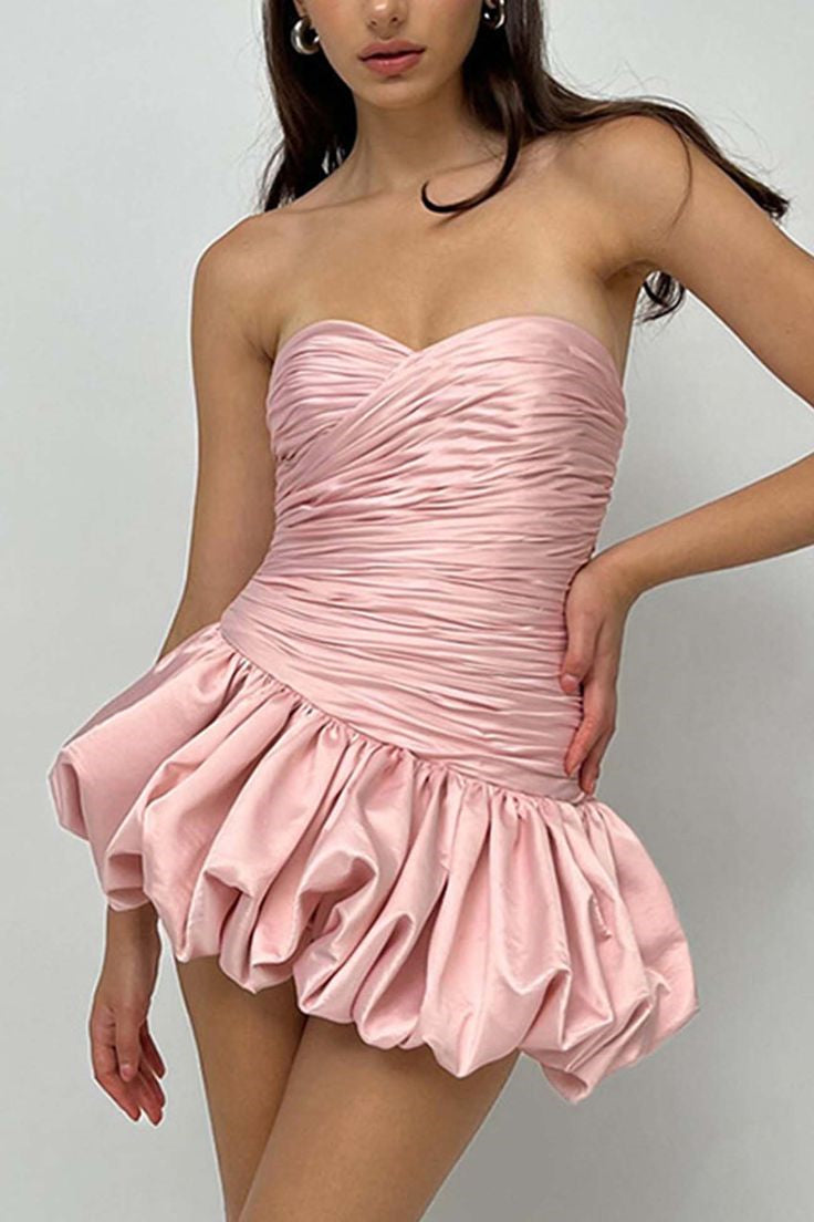 Sweetheart Ruffled Mini Dresses, Concert Wear, Cute Dresses