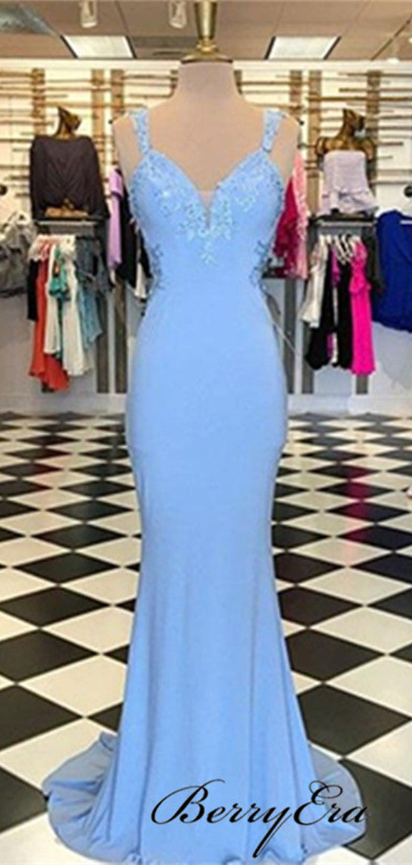 School Graduation Party Gowns, Mermaid Lace Long Prom Dresses