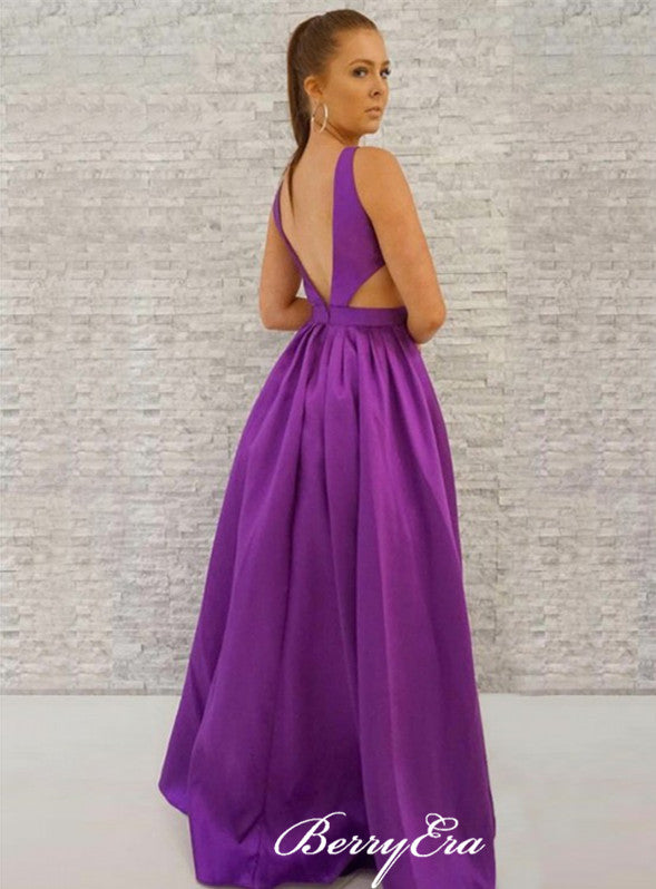 Purple Popular Prom Dresses, Evening Party Prom Dresses, Newest Prom Dresses