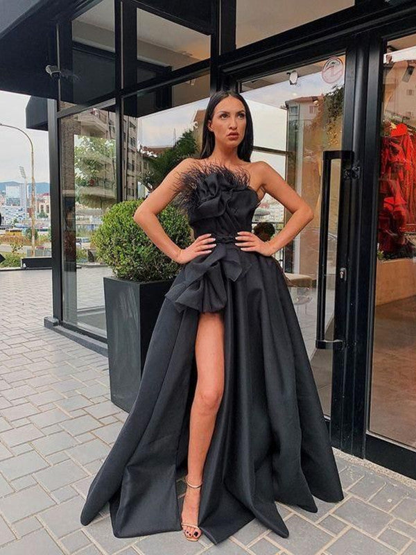 Strapless Unique Design New Prom Dresses, 2020 Fahsion Long Prom Dresses