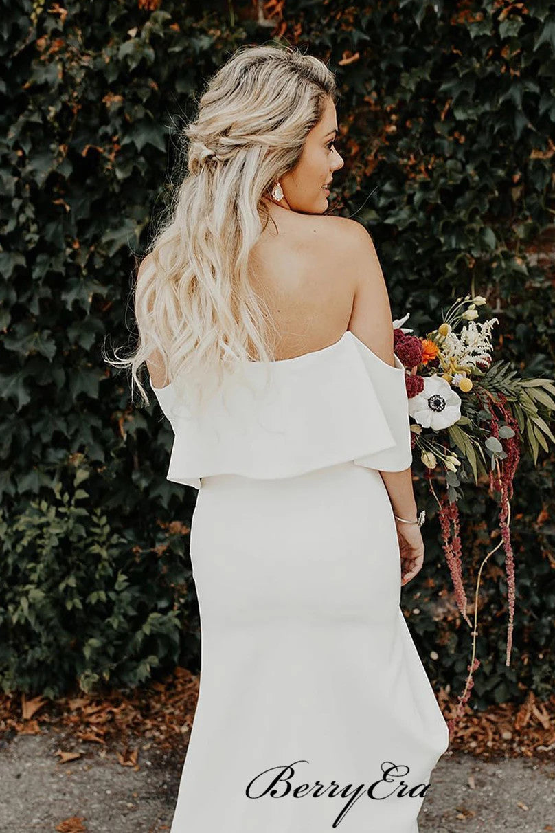 Off Shoulder Wedding Dresses, Simple Wedding Dresses, Newest Wedding Dresses