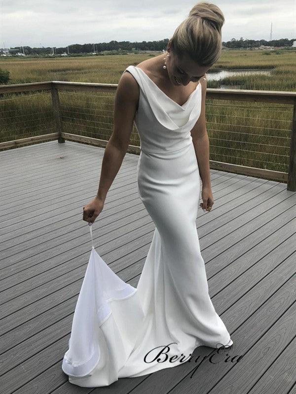 Unique Custom Design Wedding Dresses, Fashion Open Back Wedding Dresses