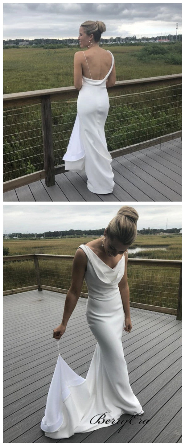 Unique Custom Design Wedding Dresses, Fashion Open Back Wedding Dresses