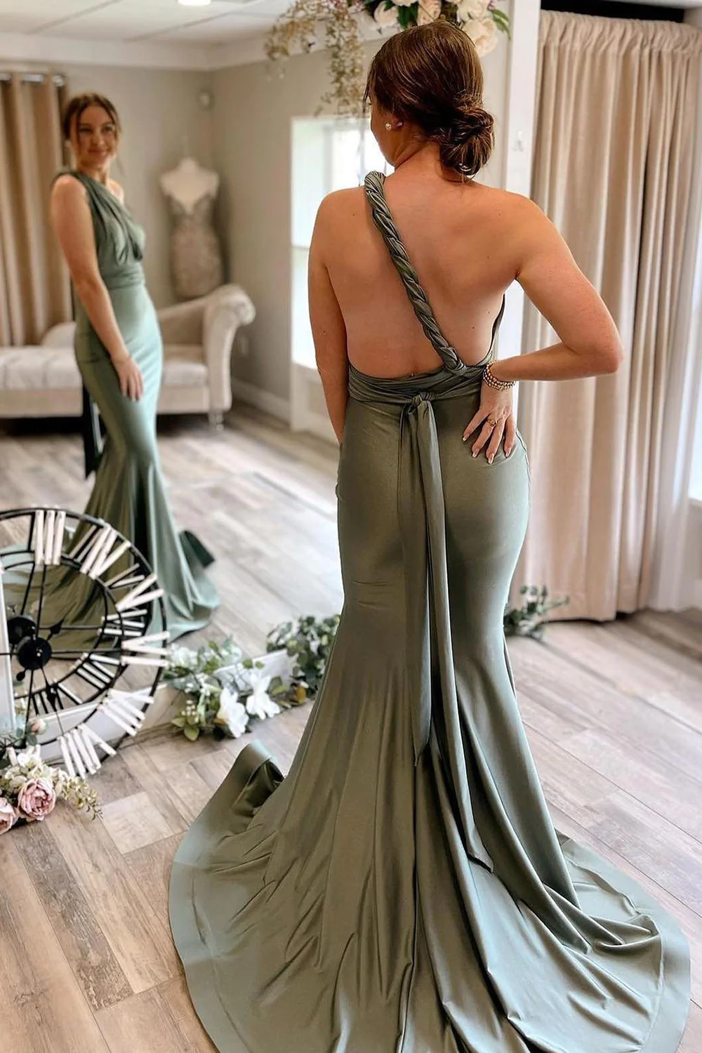 Mismatched Mermaid Popular Newest 2023 Long Prom Dresses, Wedding Bridesmaid Dresses