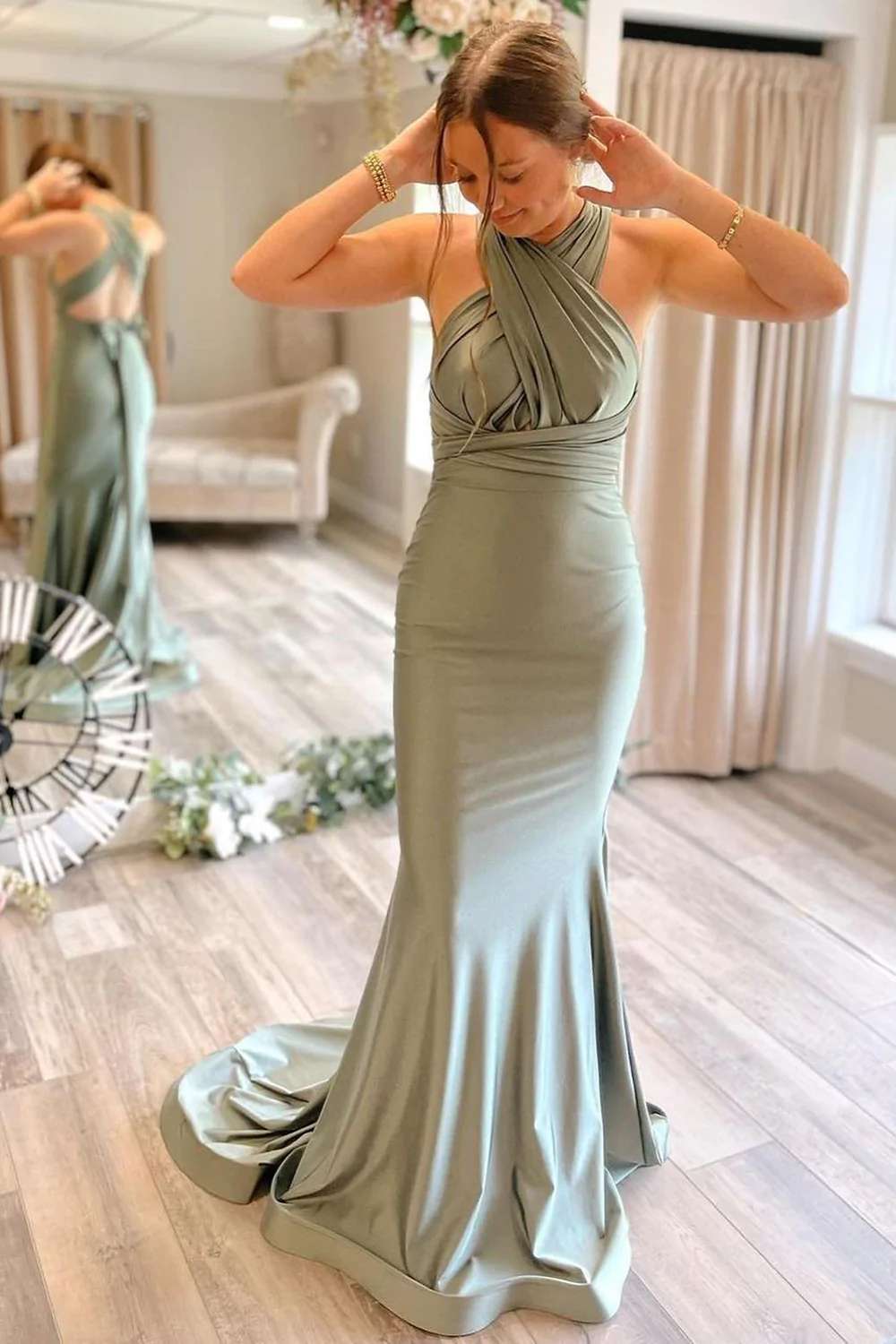 Mismatched Mermaid Popular Newest 2023 Long Prom Dresses, Wedding Bridesmaid Dresses