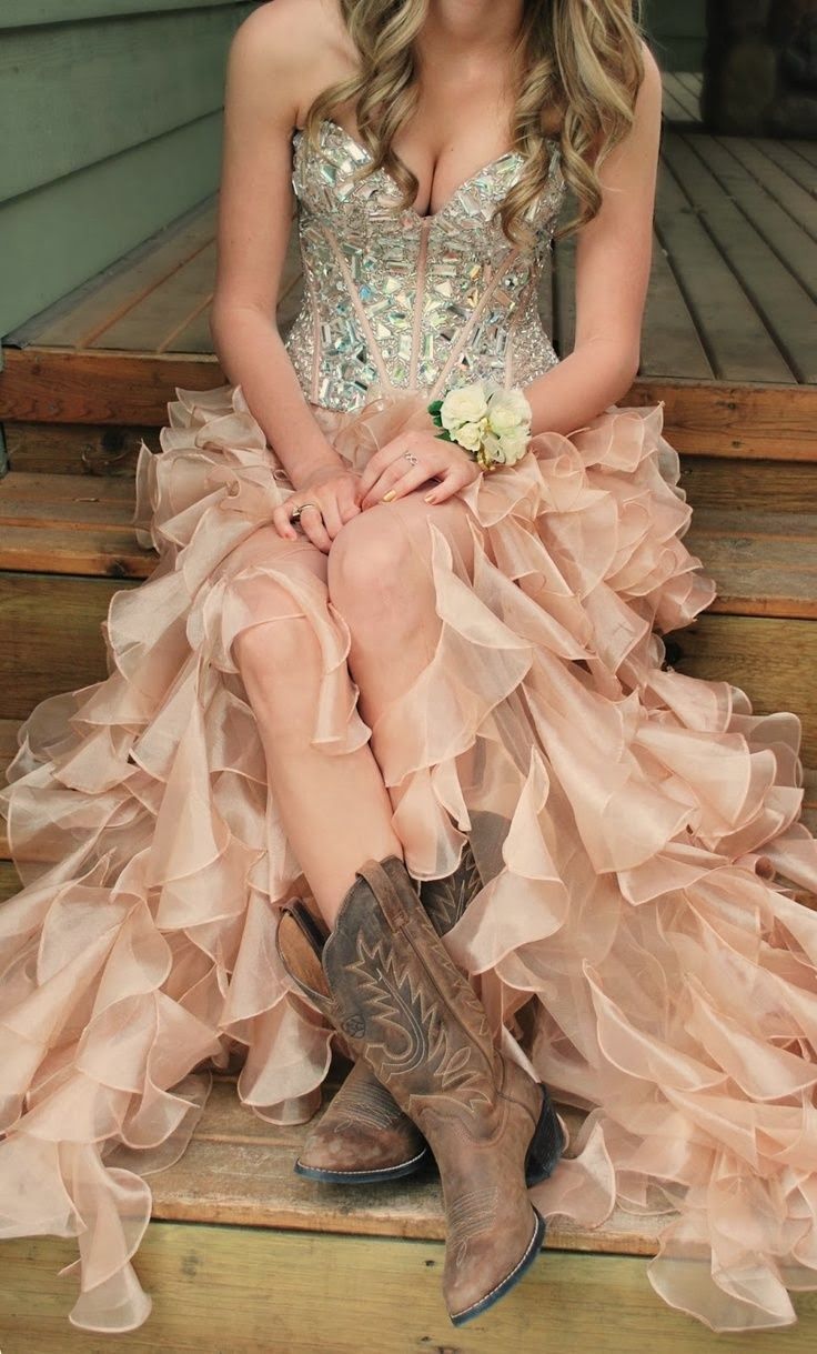 Sweetheart Hi-low Rhinestone Beaded Prom Dresses, Organza Prom Dresses