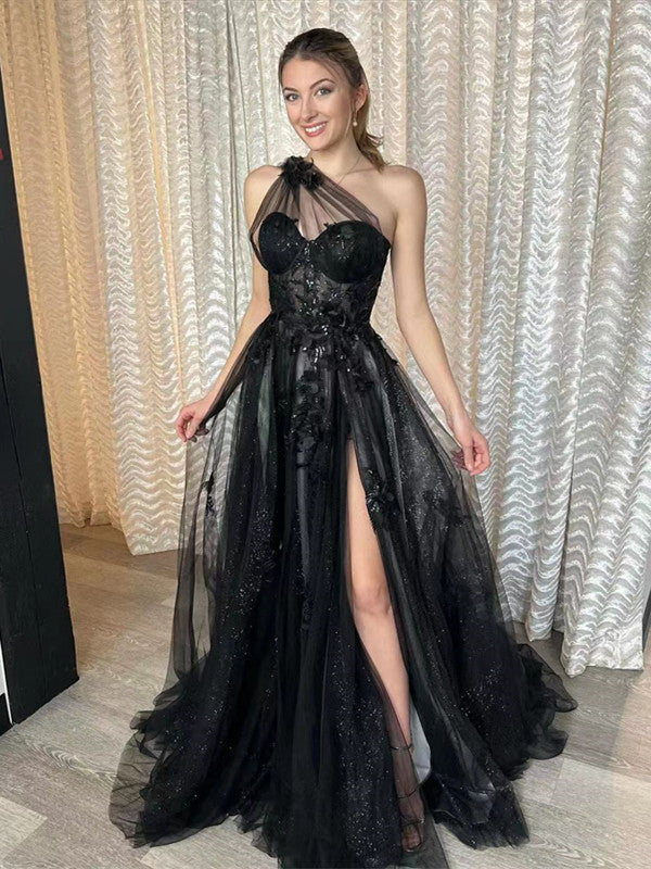 Elegant Appliques Girl Party Dresses, Newest Sequins Long Prom Dresses, 2023 Graduation Prom Dresses