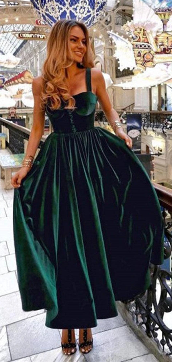 Simple Velvet Long Prom Dresses, Popular Prom Dresses, Newest Prom Dresses