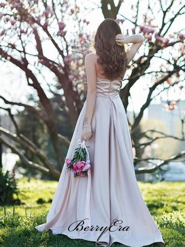 Halter Popular Long Prom Dresses, 2020 A-line Newest Prom Dresses, Party Dresses