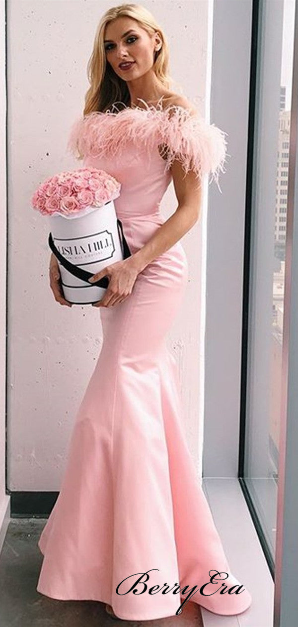 Off Shoulder Long Prom Dresses, Popular Prom Dresses, Newest Prom Dresses