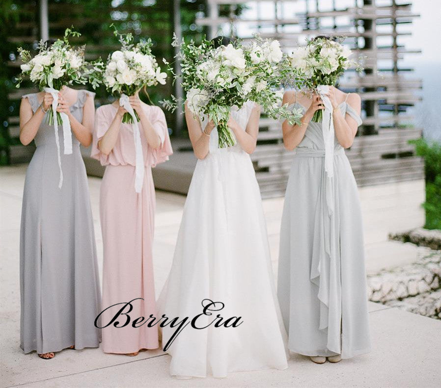 Mismatched Wedding Bridesmaid Dresses, Popular A-line Bridesmaid Dresses