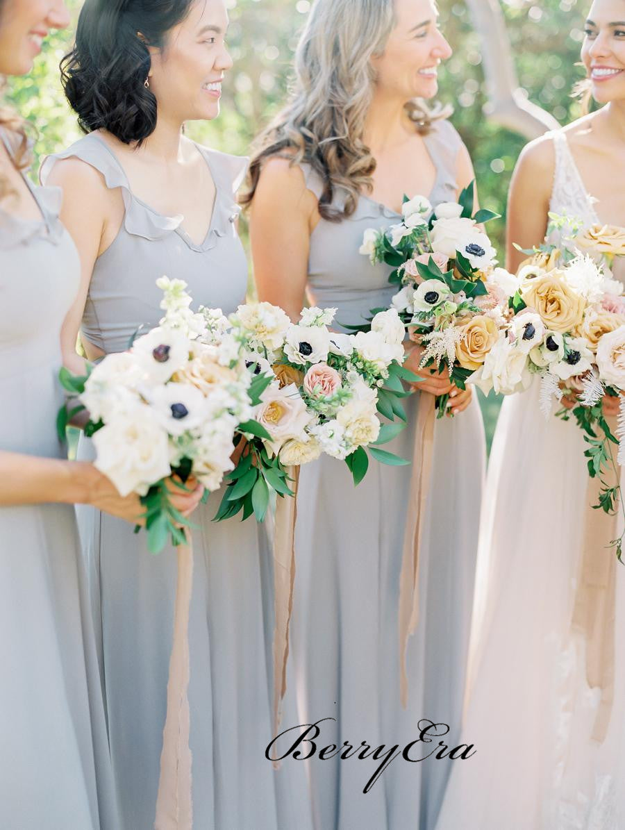 Popular Chiffon Bridesmaid Dresses, Elegant Wedding Guest Dresses, Bridesmaid Dresses