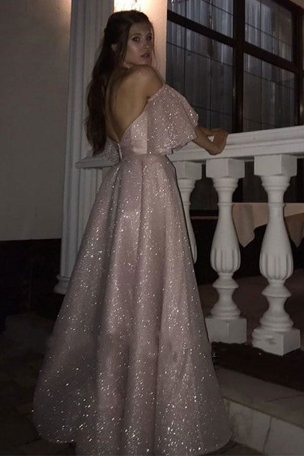 Luxury Shiny Long Prom Dresses, A-line Popular Prom Dresses, Elegant 2020 Prom Dresses