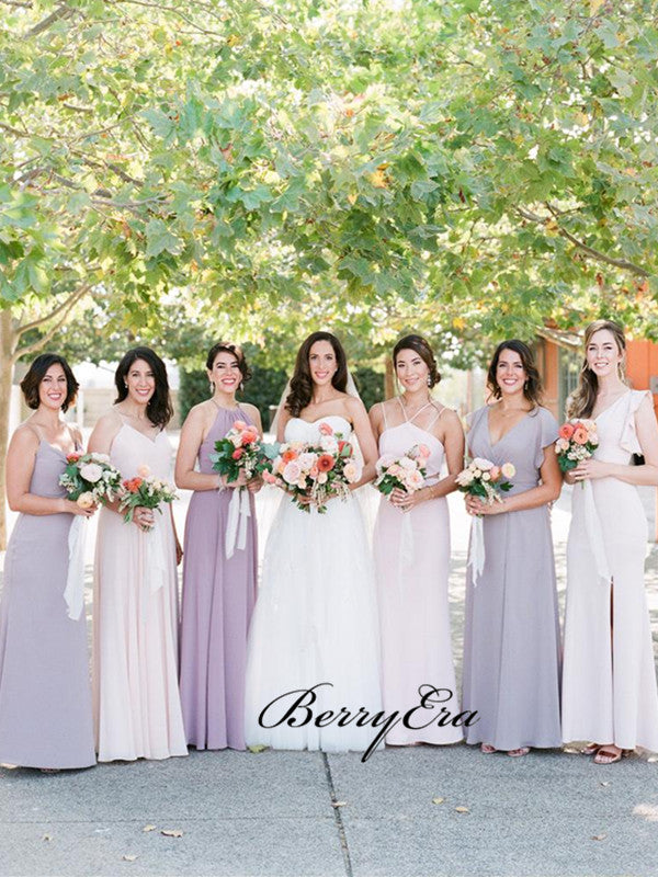 New Arrival Chiffon Wedding Bridesmaid Dresses, Mismatched Bridesmaid Dresses