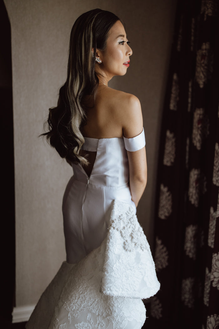 Unique Design Off The Shoulder Wedding Dresses, Lace Elegant Newest Bridal Gowns