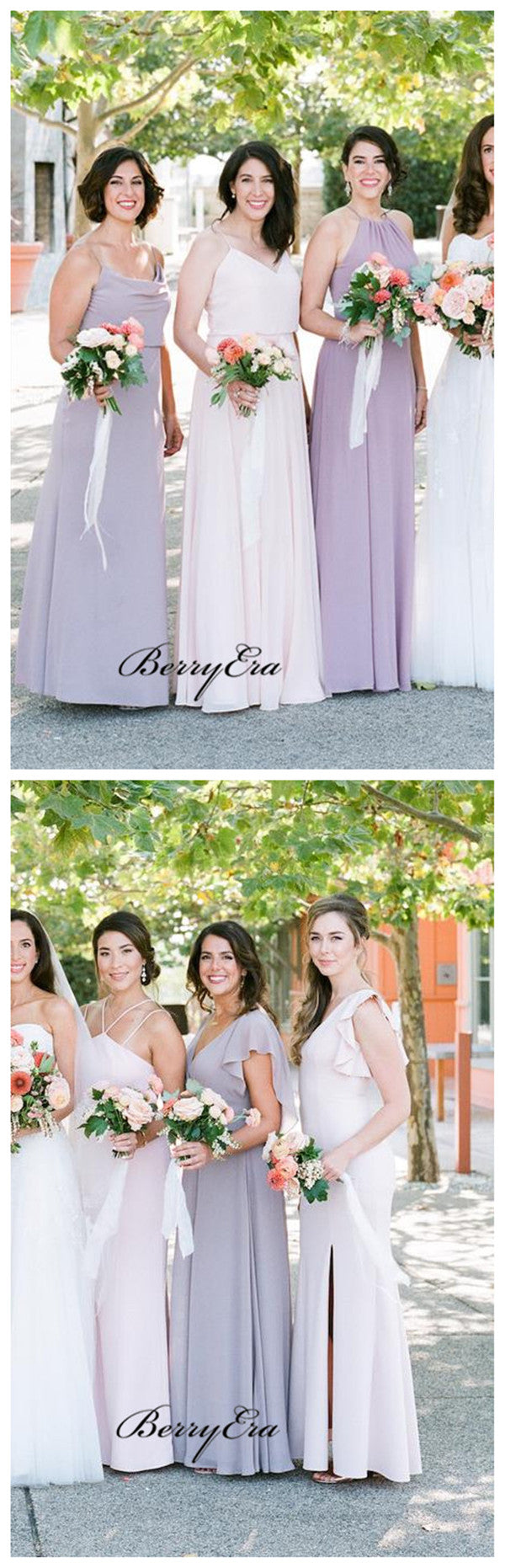 New Arrival Chiffon Wedding Bridesmaid Dresses, Mismatched Bridesmaid Dresses