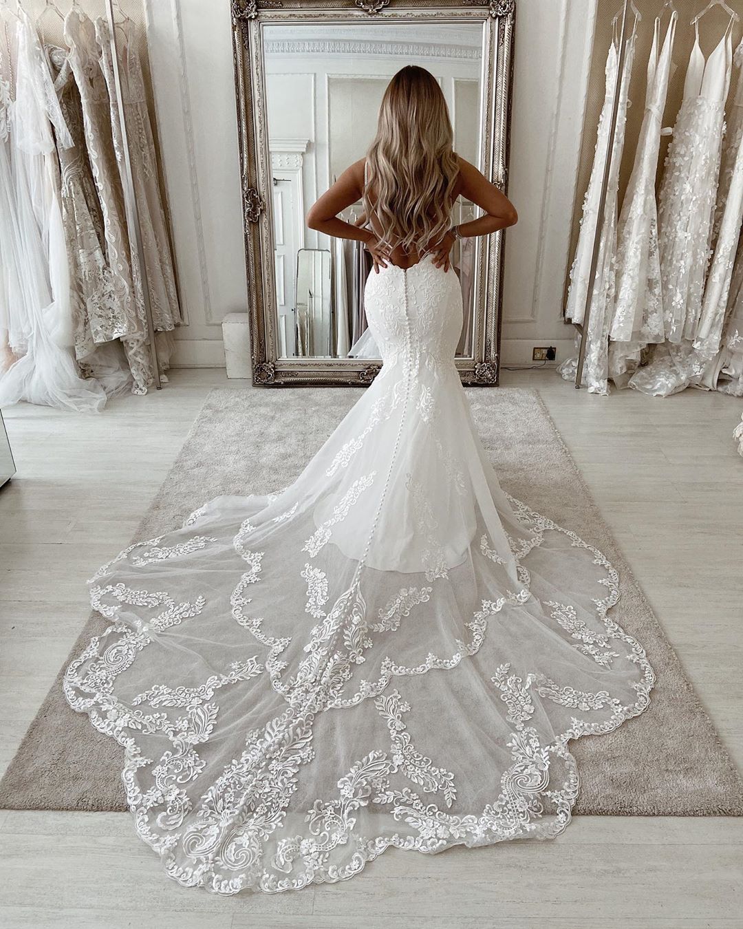 Sleeveless Lace Jersey Wedding Dresses, Long Bridal Gown, Popular 2020 Wedding Dresses