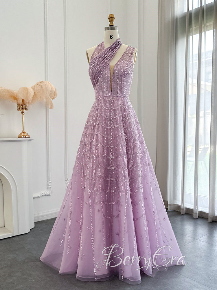 Sexy Luxury Handmade Beaded Prom Dresses, A-line Prom Dresses, 2023 Newest Prom Dresses, Evening Dresses