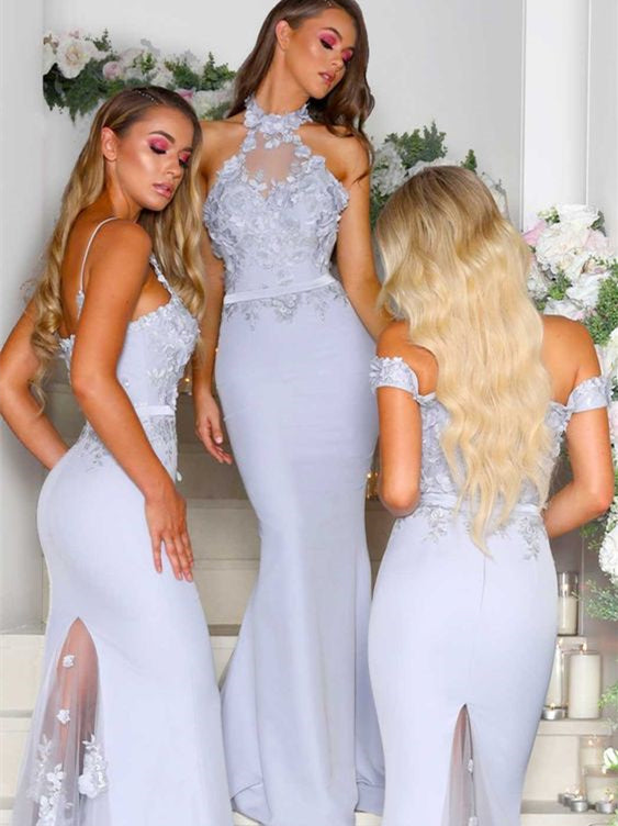 Halter Lace Mermaid Bridesmaid Dresses, Newest Bridesmaid Dresses