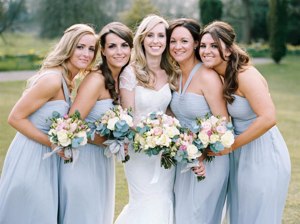 Simple Long A-line Chiffon Bridesmaid Dresses