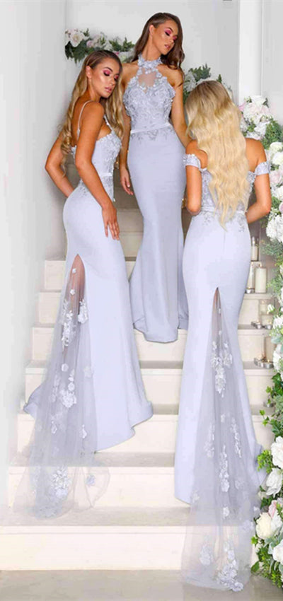 Halter Lace Mermaid Bridesmaid Dresses, Newest Bridesmaid Dresses