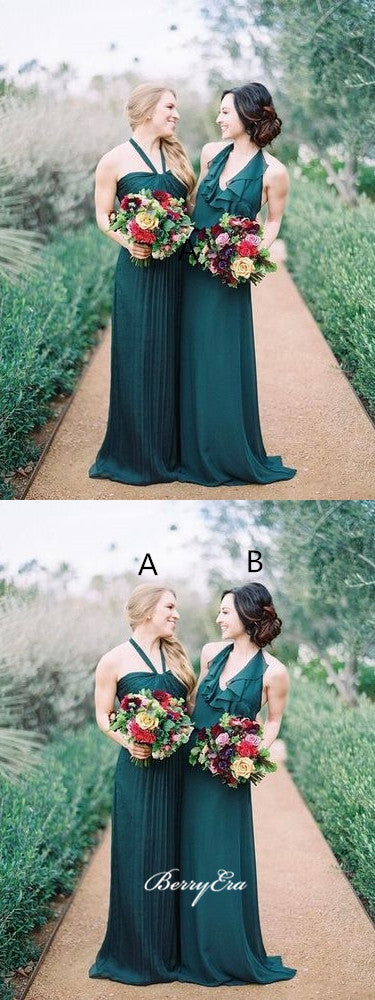 Mismatched Chiffon Long Bridesmaid Dresses, Popular Bridesmaid Dresses